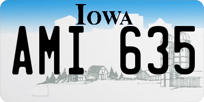 IA license plate AMI635