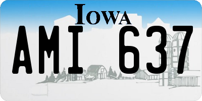 IA license plate AMI637