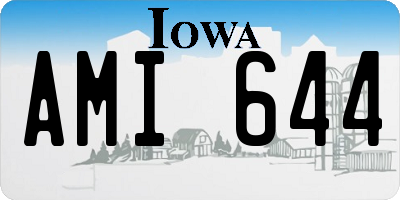 IA license plate AMI644