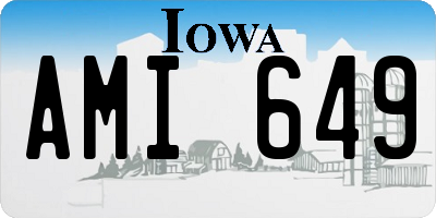 IA license plate AMI649