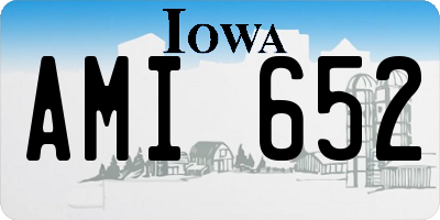 IA license plate AMI652