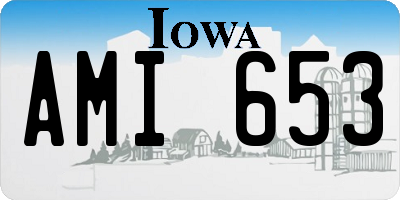 IA license plate AMI653