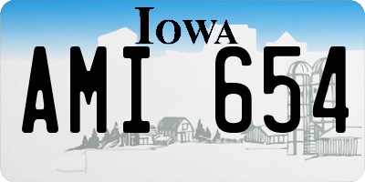 IA license plate AMI654