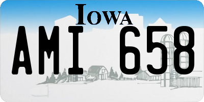 IA license plate AMI658
