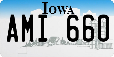 IA license plate AMI660