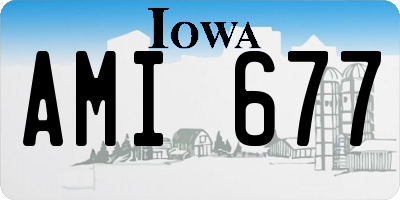 IA license plate AMI677