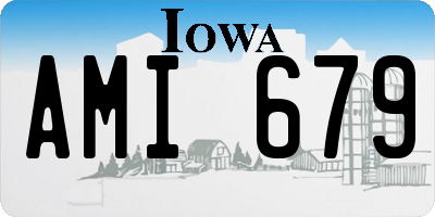 IA license plate AMI679