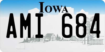 IA license plate AMI684
