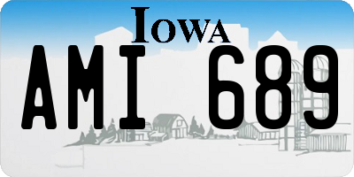IA license plate AMI689