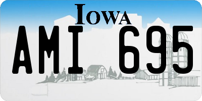 IA license plate AMI695