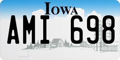 IA license plate AMI698