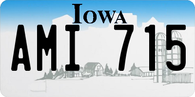 IA license plate AMI715