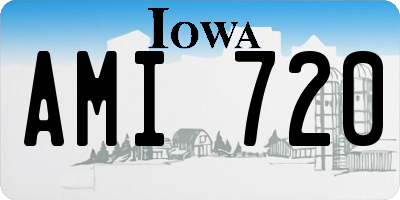 IA license plate AMI720