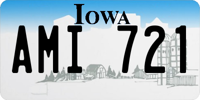 IA license plate AMI721