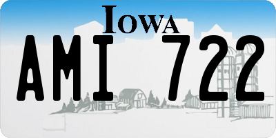 IA license plate AMI722