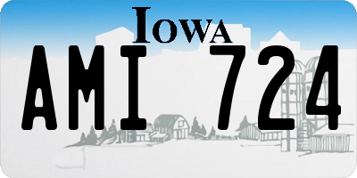 IA license plate AMI724