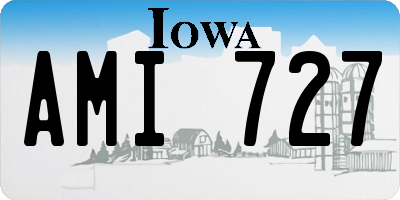 IA license plate AMI727