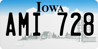 IA license plate AMI728