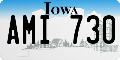 IA license plate AMI730