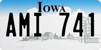 IA license plate AMI741