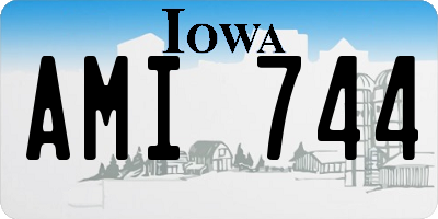 IA license plate AMI744