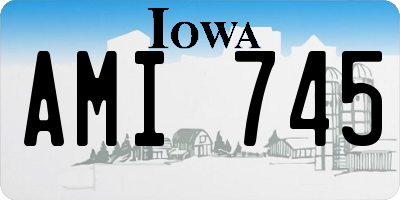 IA license plate AMI745