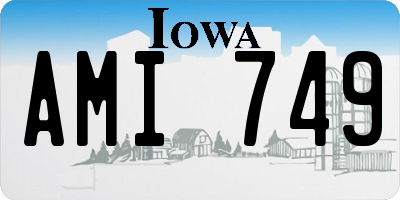IA license plate AMI749