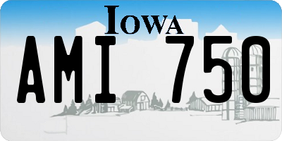 IA license plate AMI750