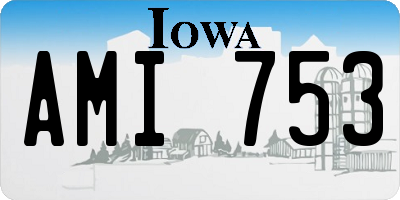 IA license plate AMI753