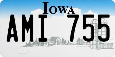 IA license plate AMI755