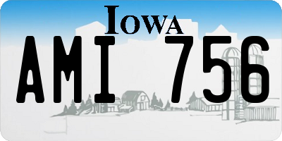 IA license plate AMI756