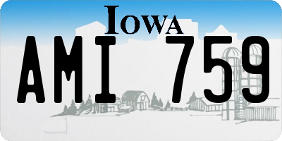 IA license plate AMI759