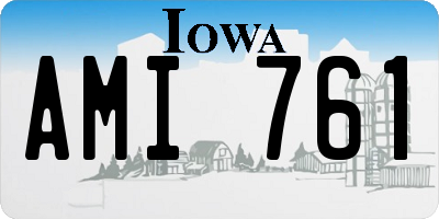 IA license plate AMI761