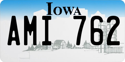 IA license plate AMI762
