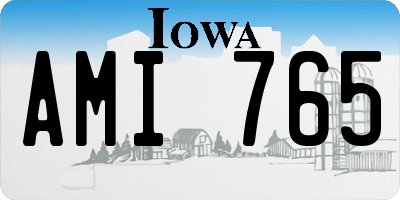 IA license plate AMI765