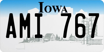 IA license plate AMI767