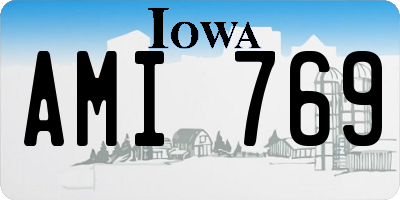 IA license plate AMI769