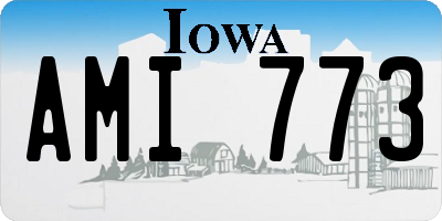 IA license plate AMI773