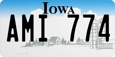 IA license plate AMI774