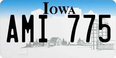 IA license plate AMI775