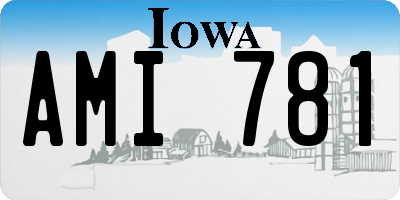 IA license plate AMI781
