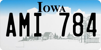 IA license plate AMI784