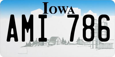IA license plate AMI786