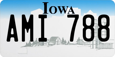 IA license plate AMI788