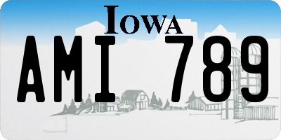IA license plate AMI789