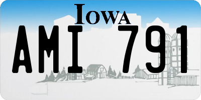 IA license plate AMI791