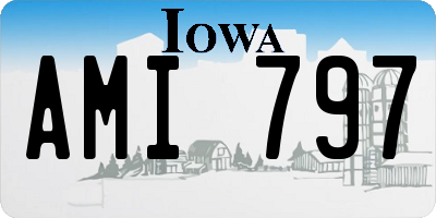 IA license plate AMI797