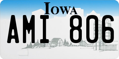 IA license plate AMI806