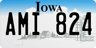 IA license plate AMI824