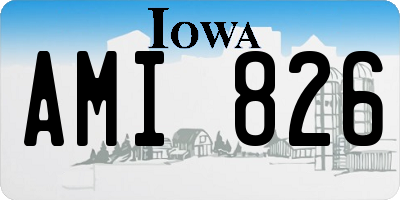 IA license plate AMI826